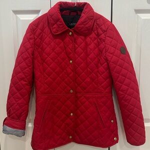 Ralph Lauren Red/Pink Quilted Jacket